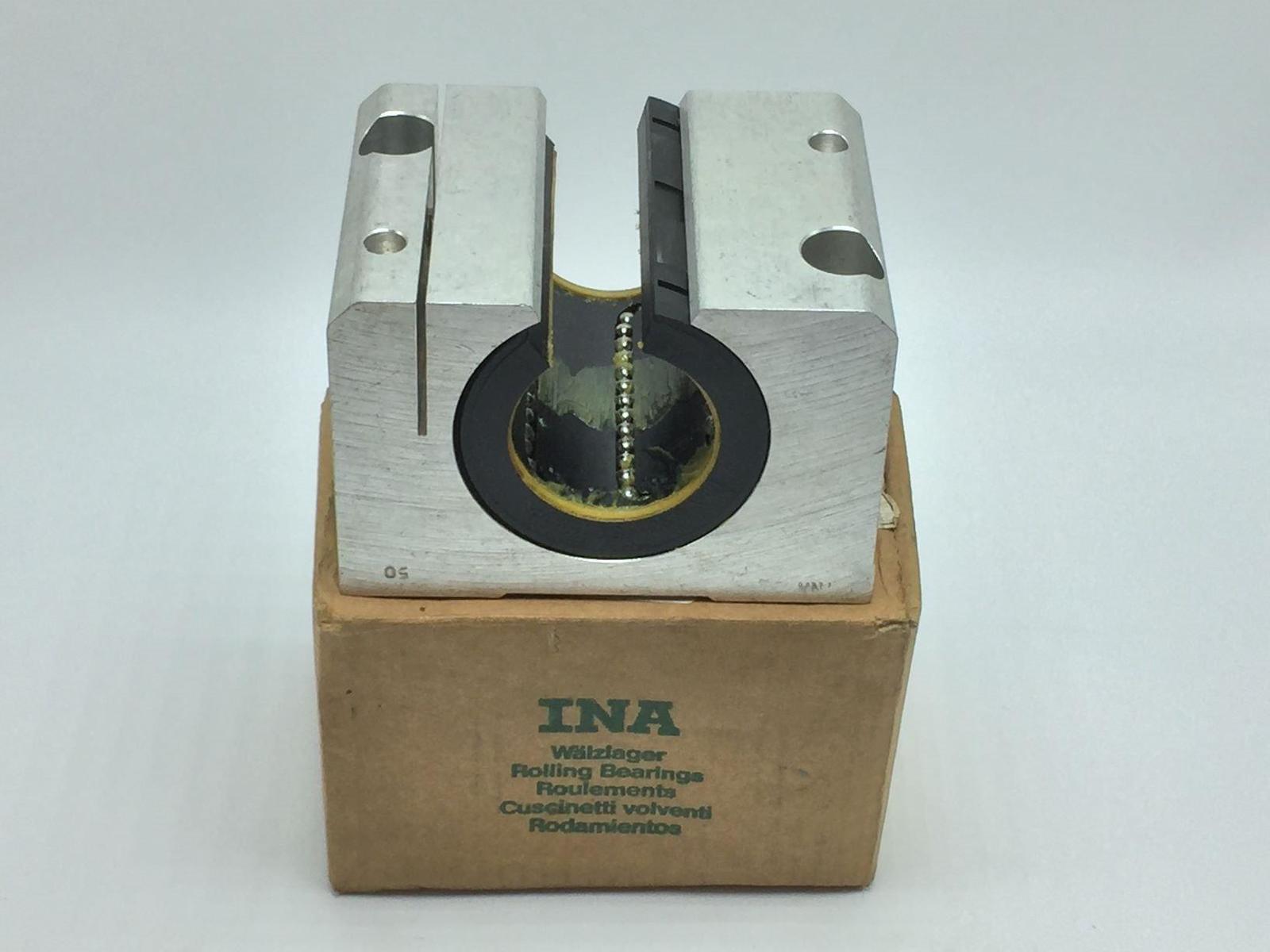 NEW INA KGNOS-50-B-PP-AS Linear Ball Bearing and Housing 50mm Bore  - $186.00