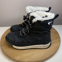 Sorel Whitney II Boots Short Winter Waterproof Black NY3902-010 Youth Size 1 - £29.59 GBP