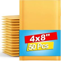 Axidou Bubble Mailers 4x8 Inch 50 Pack Shipping Mailing Envelopes - €12,89 EUR