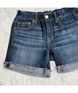 AEO Dark Blue Elastic Waist Jean Shorts Size 2 - $25.73