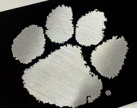 Engraved CLEMSON UNIVERSITY Paw Diamond Etched License Plate Metal Car Tag - £21.54 GBP