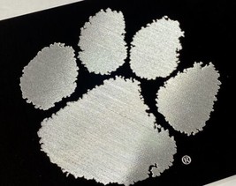 Engraved Clemson University Paw Diamond Etched License Plate Metal Car Tag - £21.54 GBP