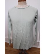 Free Fly M Green Bamboo Viscose Long Sleeve Shirt Thumbholes - £26.90 GBP