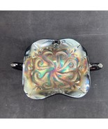 Antique Dugan Black Amethyst Carnival Glass Two-Handled Footed Bon Bon Dish - $34.29 CAD