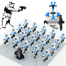 Star Wars 501st Legion Sergeant Clone Trooper Army Military Minifigure Toys F - £23.16 GBP