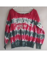 American Vintage Pink &amp; Gray Tie-Dye Yellowstone National Park Sweatshir... - $329.21 MXN