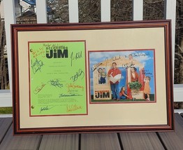 According to Jim Autographed Script and Cast Photo in Custom Matted Frame Unique - £358.88 GBP