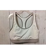 Champion White Sports Bra Trimmed in Gray Racerback Athletic Top Bra Size M - $17.67 CAD