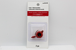 Tiny Treasures Tea Kettle Red Enamelware Dollhouse Miniature Spatterware New - £4.17 GBP