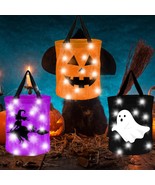 3 Pieces Halloween Led Light Candy Bags Light Up Halloween Trick Or Trea... - £26.36 GBP