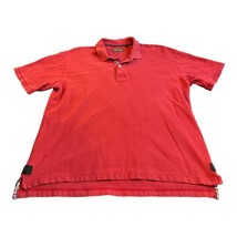 Orvis Polo Shirt Adult L Red Country Flag Polo Woven Heavy Cotton Fly Fishing - £15.90 GBP