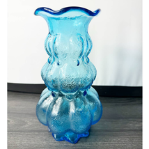 Kanawha Glass Vintage Hooped Art Glassware Vase WV USA - $64.35