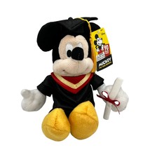 Mickey Mouse 8&quot; Graduation Gown with Diploma Plush Toy NWT - £9.00 GBP