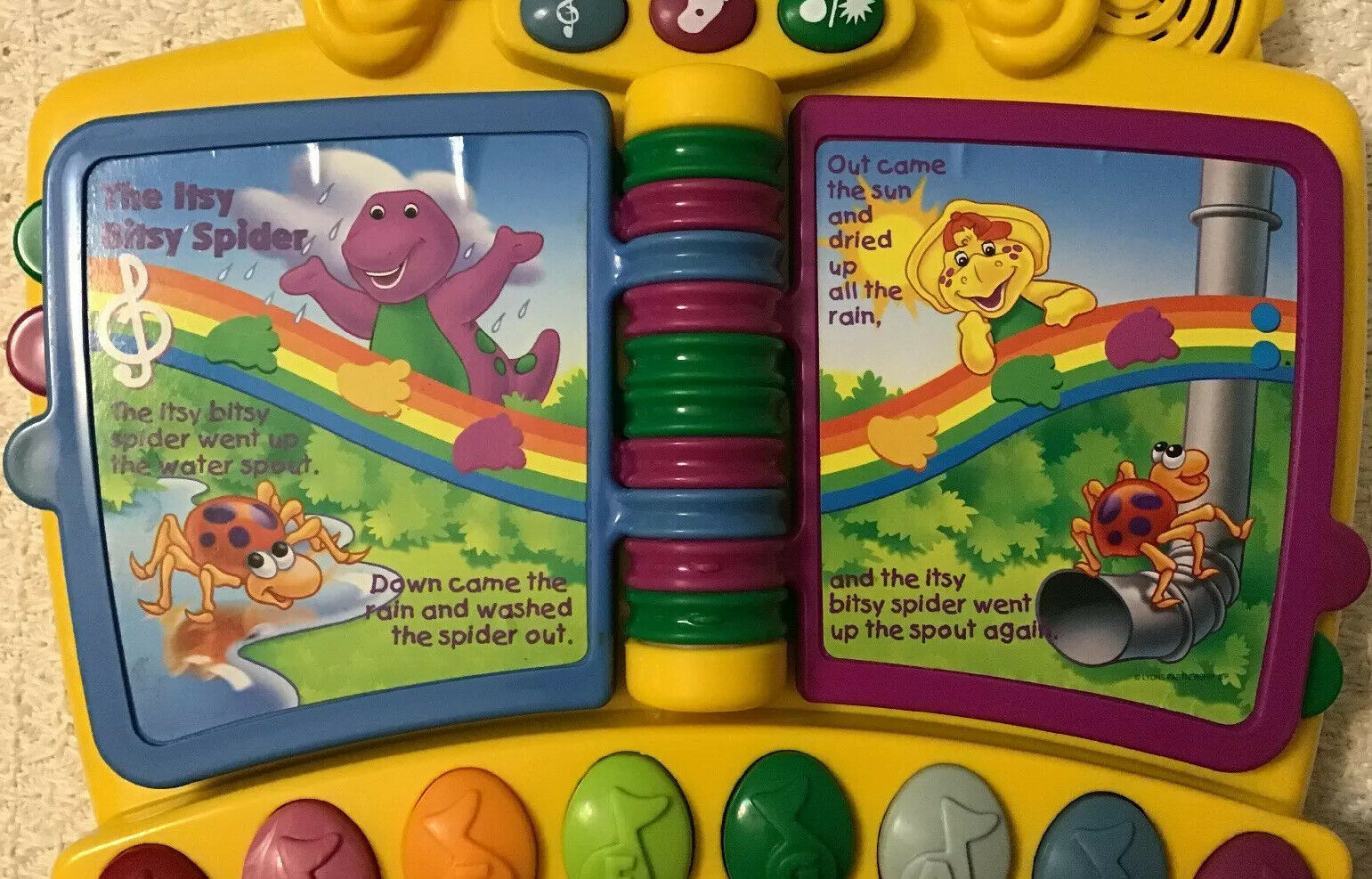 Barney Musical NURSERY RHYMES PIANO BOOK - Mattel Item image 8