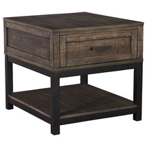 Signature Design by Ashley Johurst Rectangular End Table, Grayish Brown - £310.79 GBP