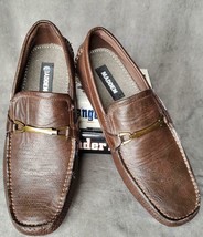 Madden Brown Driving Shoes Slip-On Sz 10M Loafers Horse-Bit Free Shipping - £39.79 GBP