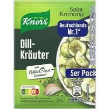 Knorr Salat Kroenung DILL KRAUTER SALAD Dressing-5 SACHETS- FREE SHIPPING - $7.91