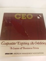 CEO Corporate Entities &amp; Oddities A Game of Business Trivia Brand New Se... - £31.59 GBP