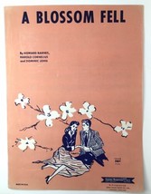 A Blossom Fell by Howard Barnes Harold Cornelius &amp; Dominic John Sheet Mu... - £4.78 GBP