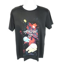 Among Us Graphic Tee Shirt Black XL Youth Short Sleeve Crewneck NWOT - $8.55