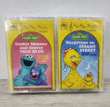 Vtg Sesame Street Cassettes - Cookie Monster &amp; Grover / Sleepytime - $14.50