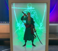 One Piece Light Painting Roronoa Zoro style,picture frame light painting - £51.64 GBP