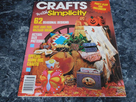 Crafts with Simplicity Magazine 1987 Party plan for Halloween - £2.35 GBP