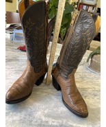 Laramie Hand Made cowboy boots in  brown Exotic leather  - $475.00