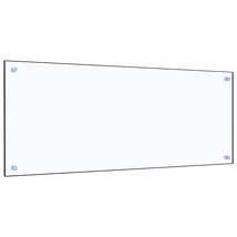 vidaXL Tempered Glass Backsplash 39.4"x15.7", Transparent, Easy Clean - $120.49