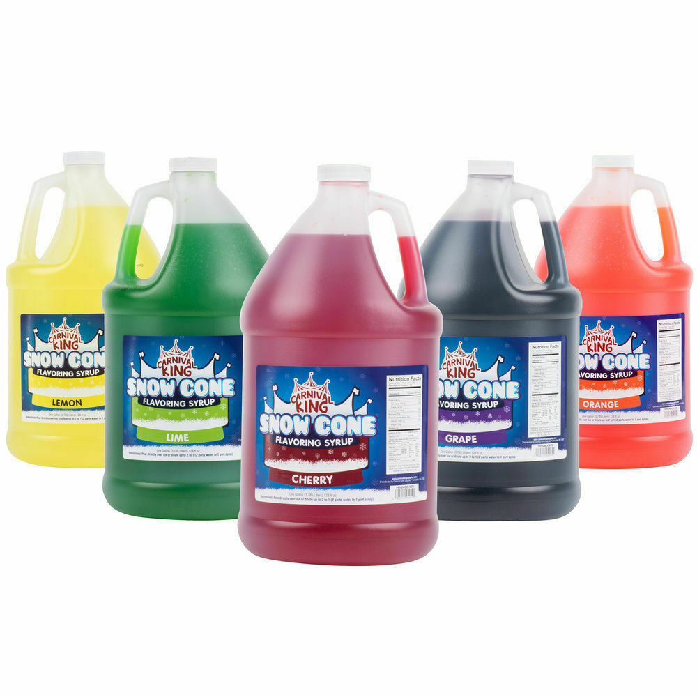 4 Gallon CASE Carnival King Syrup Flavors Snow Cone Machine Shaved Ice + REBATE - $73.50