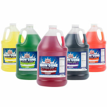 4 Gallon CASE Carnival King Syrup Flavors Snow Cone Machine Shaved Ice +... - $73.50