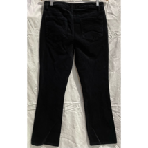 Chadwicks Womens Boot Cut Jeans Black Stretch Corduroy Pockets 10 - $19.79