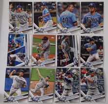 2017 Topps Update Tampa Bay Rays Team Set of 12 Baseball Cards - £0.78 GBP