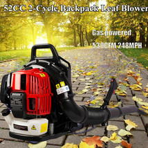 52Cc 2-Cycle Gas Engine Backpack Leaf Blower 530Cfm 248Mph With Extentio... - £246.29 GBP