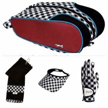 Glove It Checkmate Design Donna Golf Borsa Scarpe, Asciugamano, Visiera ... - £11.59 GBP+