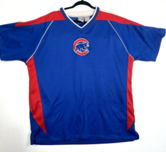 Vtg Chicago Cubs Majestic Mens Xxl Pullover V-Neck Jersey Shirt Baby Bear - £18.68 GBP