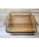 Vintage Anchor Hocking 1452 Ribbed Baking Dish - 8&quot; x 8&quot; Oven Proof - SH... - £18.06 GBP