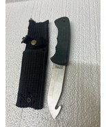 Schrade USA Old Timer Gut Hook Knife W/ Sheath 1430T Green Rubber Grip - $940.64 MXN