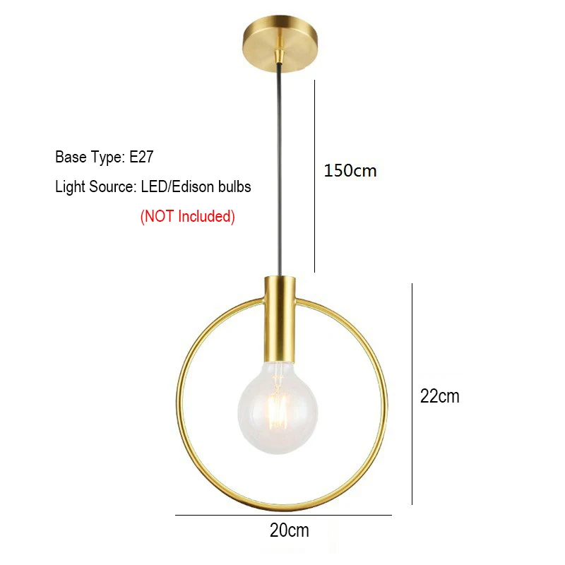  Round LED Pendant Lights Living Room Indoor Lighting Lamp room side Lamps 90-26 - £203.10 GBP