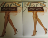 2 Hanes Absolutely ultra sheer pantyhose Size E Style 707 Natural &amp; Bare... - $14.80