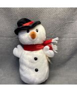 Vintage Retired TY Beanie Buddy Snowball the Snowan Stuffed Animal Toy KG - $220.51 MXN