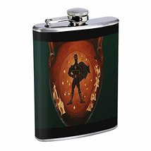 God Vase Hip Flask Stainless Steel 8 Oz Silver Drinking Whiskey Spirits E1 - £7.69 GBP