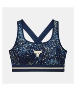 Womens S Project Rock Printed Crossback Sports Bra Academy/Stone 34A 34B... - $463.61 MXN
