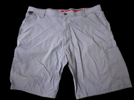 Wrangler Outdoor Performance Cargo Shorts Size 42 Gray Zip Pockets Hikin... - $33.41