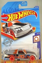 2020 Hot Wheels Treasure Hunt #131 Track Stars 5/5 CIRCLE TRUCKER Gray OrangeWhl - $9.50