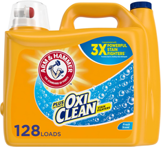 plus Oxiclean Fresh Scent, 128 Loads Liquid Laundry Detergent, 166.5 Fl Oz - £13.98 GBP