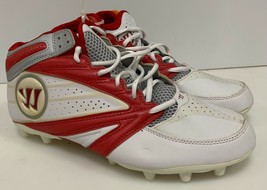 Warrior Lacrosse Men’s 2nd Degree 3.0 Cleat White/Red Size 11.5 - $24.99