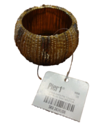 Pier 1 Napkin Holder Gold Colr-Very Rare-Brand New-SHIPS N 24 HOURS - $29.58