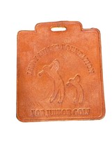 Vintage Rare Lindy Miller Foundation For Junior Golf Leather Golf Bag Tag - £23.18 GBP