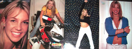 Britney Spears ~ Four (4) Color Centerfolds From 1999 ~ Clippings - £10.10 GBP